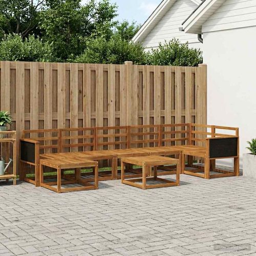 Комплект дивани за открито 8 pcs Натурално