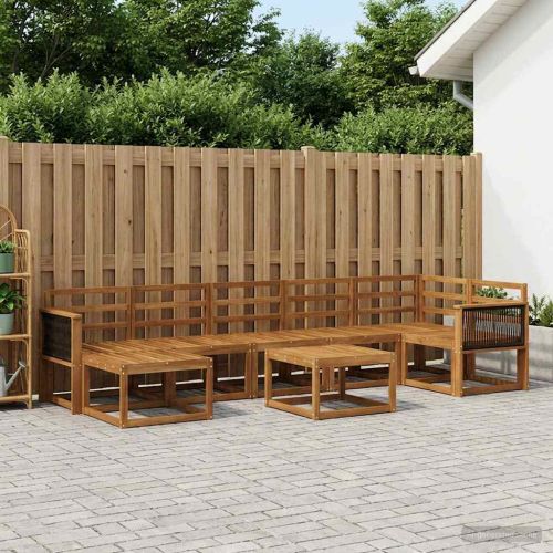 Комплект дивани за открито 8 pcs Натурално