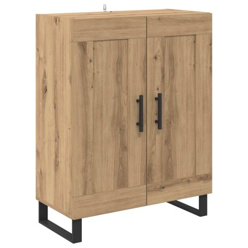 Висок шкаф 2 pcs Дъб Инженерно дърво