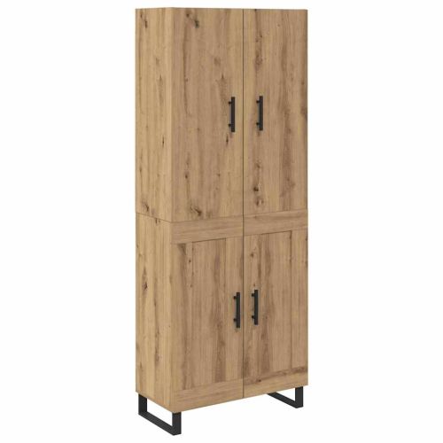Висок шкаф 2 pcs Дъб 69,5 x 34 x 180 см