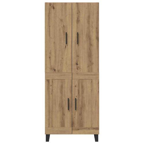 Висок шкаф 2 pcs Дъб 69,5 x 34 x 180 см