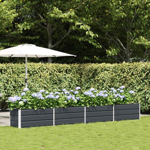 Кашпа Антрацит 385 x 50 x 45 см Галванизирана стомана