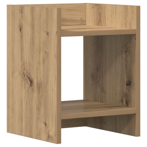 Стойка за растения с рафт 2 pcs Артизан Дъб 30 x 30 x 40 cm