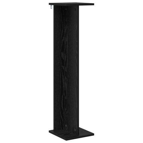 Стойка за растения 2 pcs Черен Дъб 25 x 25,5 x 100,5 см