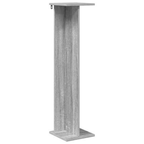 Стойка за растения 2 pcs Сиво Сонома 25 x 25,5 x 100,5 см