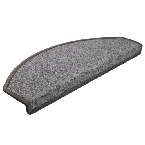 Изтривалки за стълби, 15 бр., 65x24x4 см, тъмносиви, полукръгли, големи
