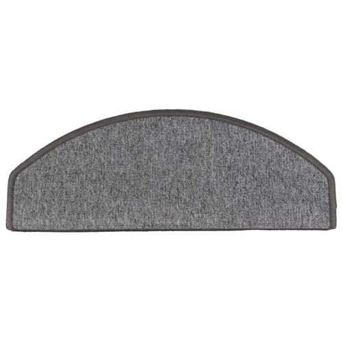 Изтривалки за стълби, 15 бр., 65x24x4 см, тъмносиви, полукръгли, големи