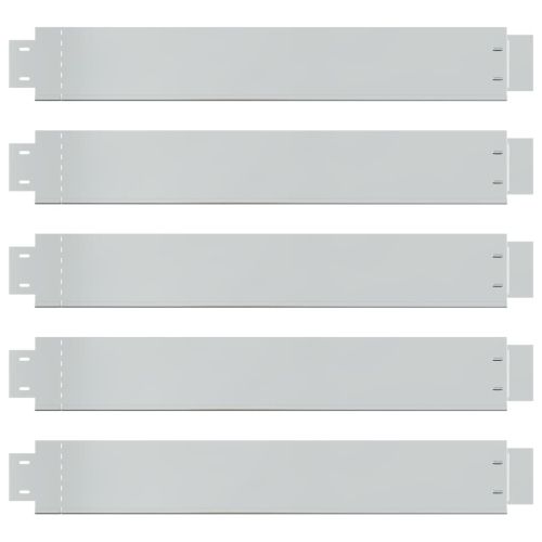 Комплект бордюрни ленти поцинкована стомана 5 части 100x14 см