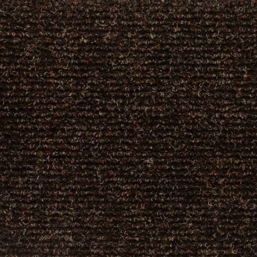 Изтривалки за стълби, самозалепващи се, 10 бр., 56x17x3 см, кафяви, полукръгли