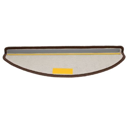 Изтривалки за стълби, 10 бр., 65x21x4 см, кафяви, полукръгли, големи