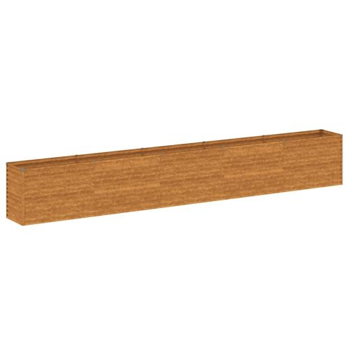 Повдигната градинска леха 482x50x69 см, кортенова стомана