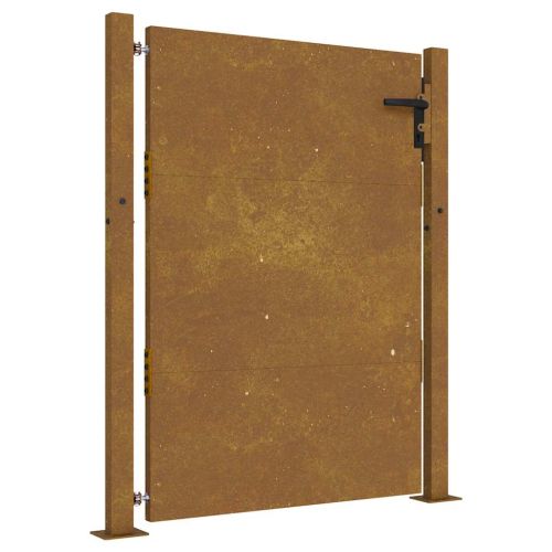 Градинска порта 100x125 см, кортенова стомана