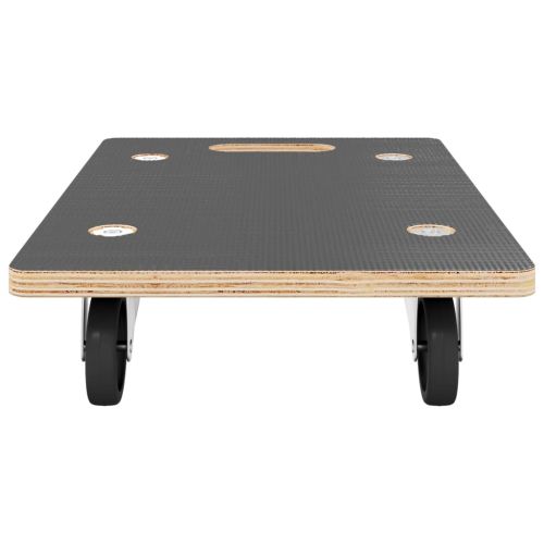 Транспортни колички 2 бр правоъгълни 60x40x11,5 см 250 кг