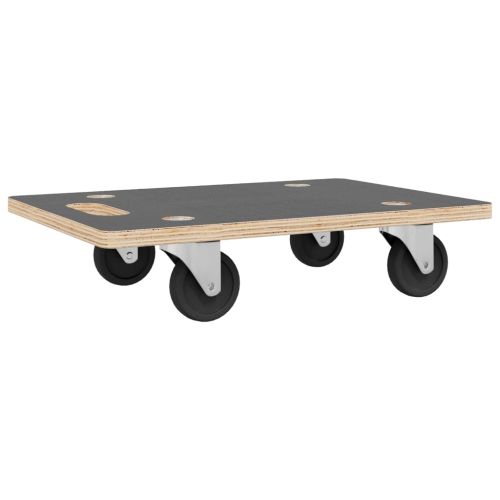 Транспортни колички 2 бр правоъгълни 60x40x11,5 см 250 кг