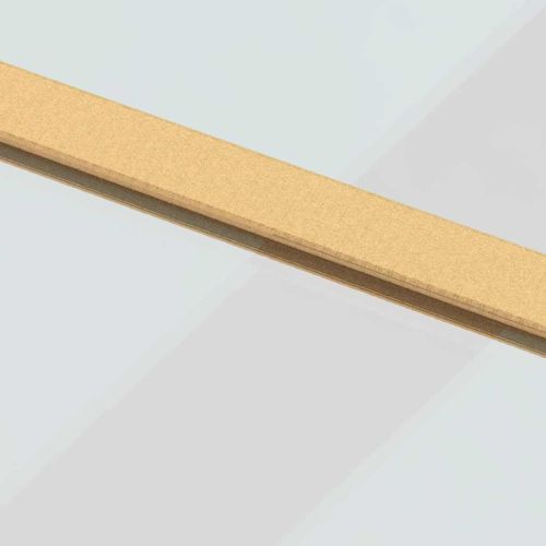 Плъзгаща се врата 76x205 см прозрачно ESG стъкло и алуминий
