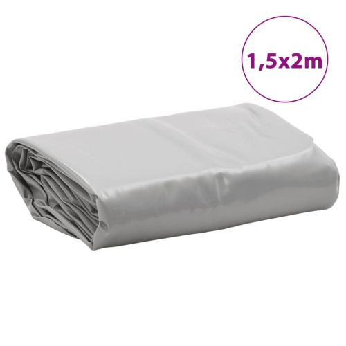Брезент сив 1,5x2 м 650 г/м²