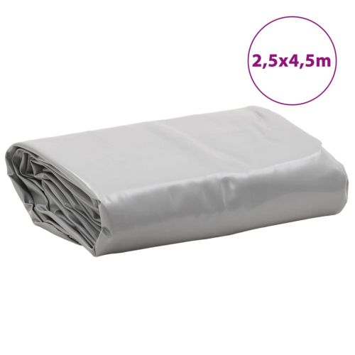Брезент сив 2,5x4,5 м 650 г/м²