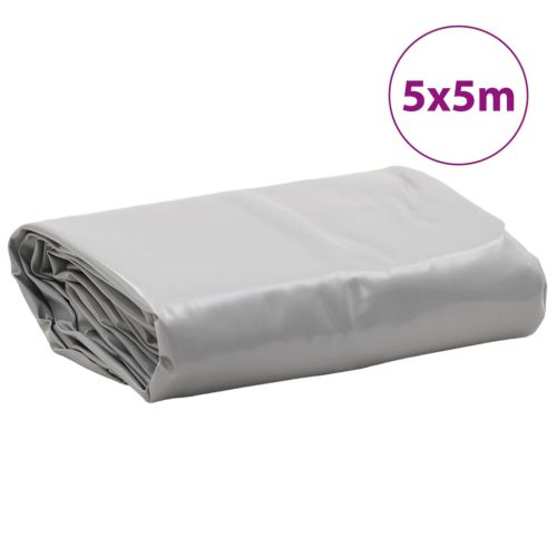 Брезент сив 5x5 м 650 г/м²