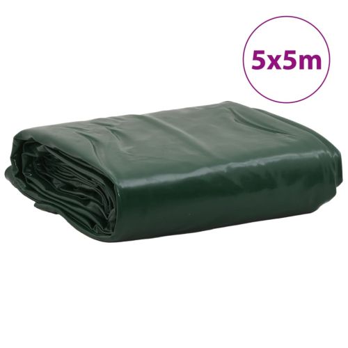Брезент зелен 5x5 м 650 г/м²