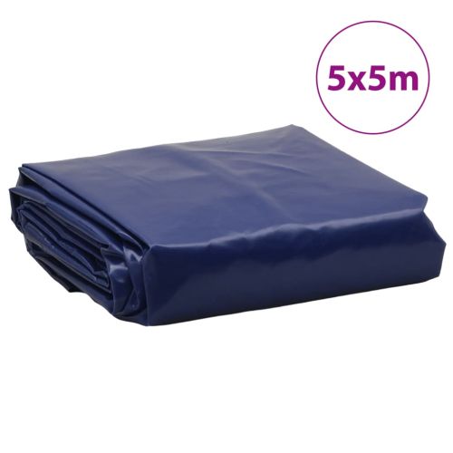 Брезент син 5x5 м 650 г/м²
