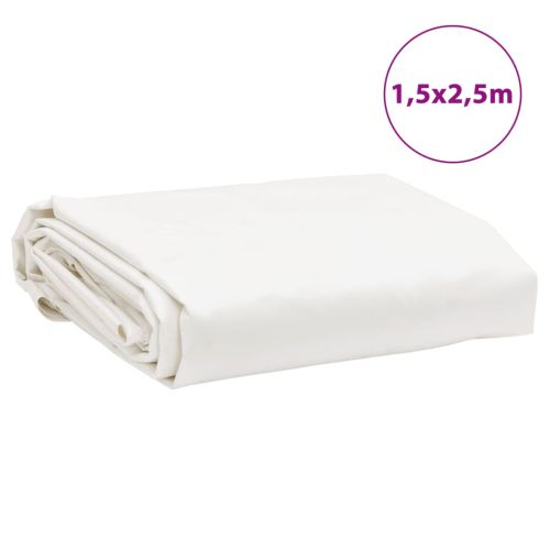 Брезент бял 1,5x2,5 м 650 г/м²