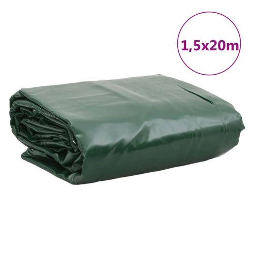 Брезент зелен 1,5x20 м 650 г/м²