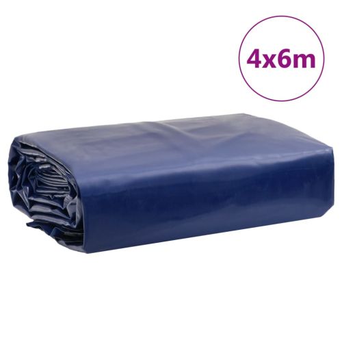 Брезент син 4x6 м 650 г/м²