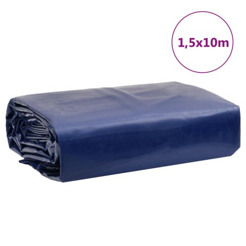 Брезент син 1,5x10 м 650 г/м²