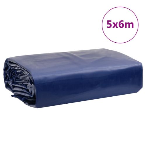 Брезент син 5x6 м 650 г/м²
