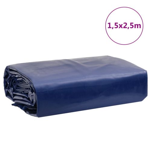 Брезент син 1,5x2,5 м 650 г/м²