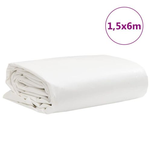 Брезент бял 1,5x6 м 650 г/м²