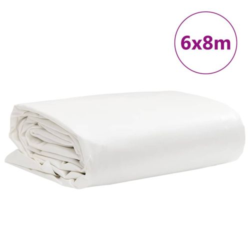 Брезент бял 6x8 м 650 г/м²