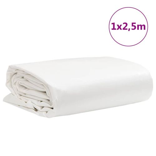 Брезент бял 1x2,5 м 650 г/м²