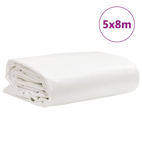 Брезент бял 5x8 м 650 г/м²