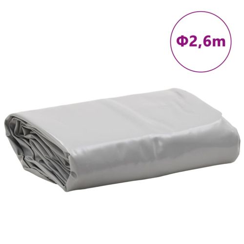 Брезент сив Ø 2,6 м 650 г/м²
