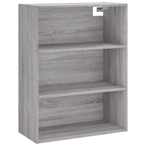 Висок шкаф, сив сонома, 69,5x32,5x180 см, инженерно дърво