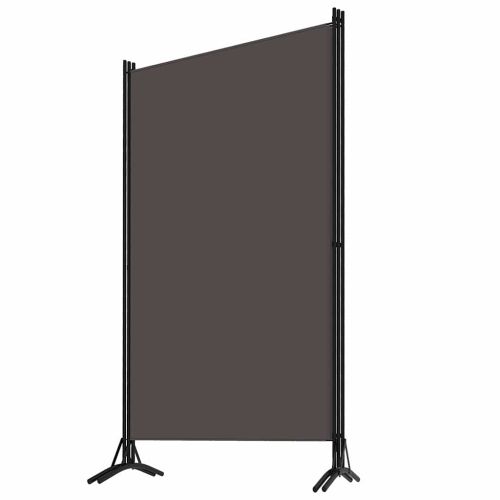 Параван за стая, 3 панела, антрацит, 260x180 см