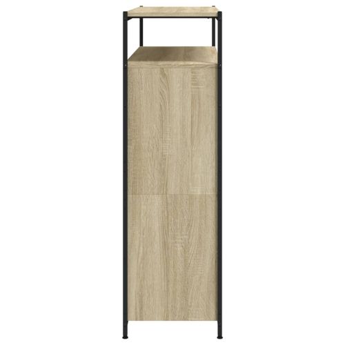 Шкаф за обувки с 4 флип чекмеджета сонома дъб 100x34x112 см