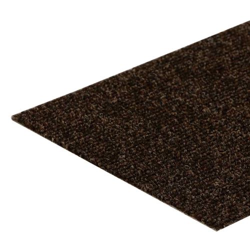 Изтривалки за стълби, самозалепващи се, 15 бр., 60x25 см, кафяви, правоъгълни