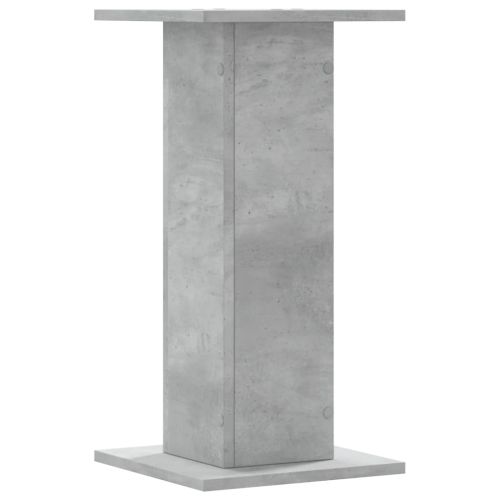 Стойки за растения 2 бр бетонно сиви 30x30x60см инженерно дърво