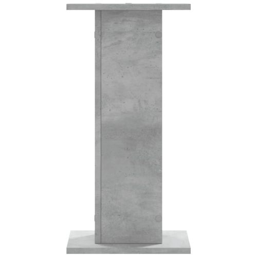 Стойки за растения 2 бр бетонно сиви 30x30x60см инженерно дърво