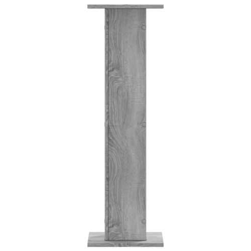 Стойки за растения 2 бр сив сонома 30x30x95 см инженерно дърво