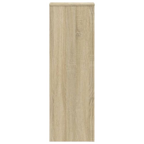 Стойки за растения 2 бр дъб сонома 33x33x100 см инженерно дърво