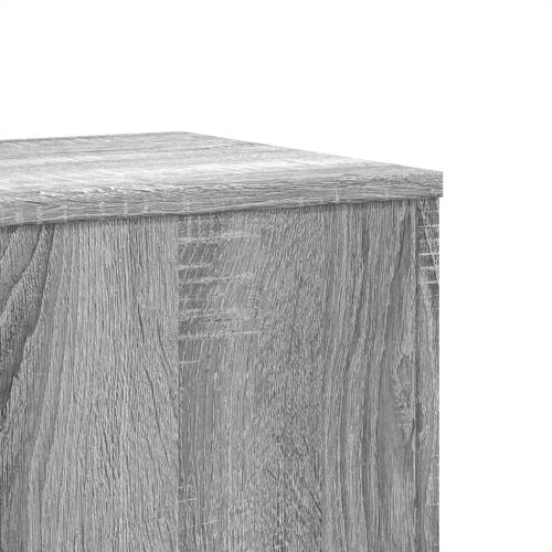 Стойки за растения 2 бр сив сонома 33x33x100 см инженерно дърво