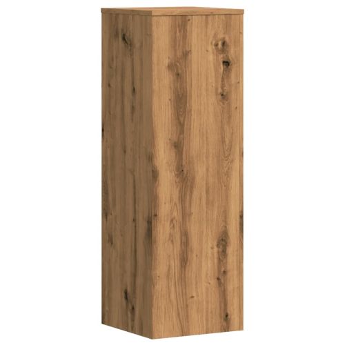 Стойки за растения 2 бр дъб артизан 33x33x100см инженерно дърво