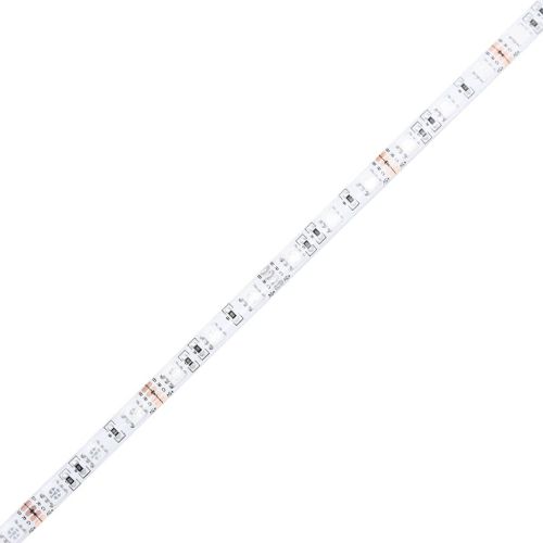 Бюро с LED осветление, бяло, 120x55x91 см, инженерно дърво
