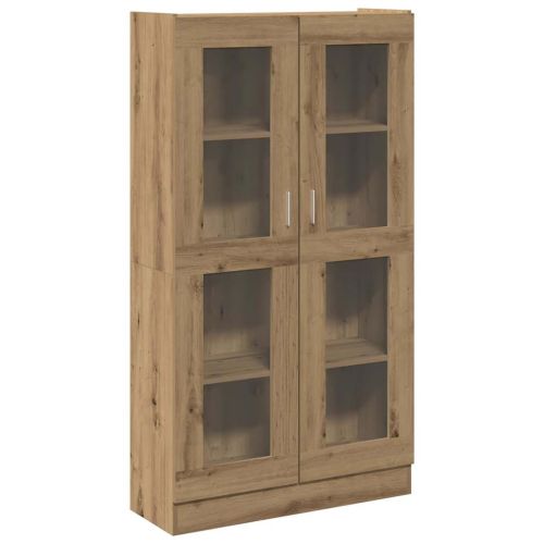 Висок шкаф, занаятчийски дъб, 82,5x30,5x150 см, инженерно дърво