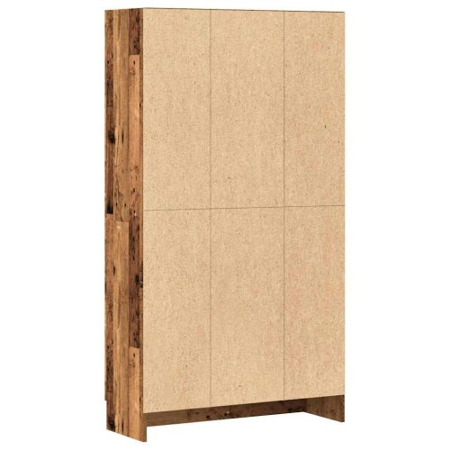 grāmatu plaukts, veca koka, 82,5x30,5x150 см, инженерно дърво