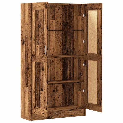 grāmatu plaukts, veca koka, 82,5x30,5x150 см, инженерно дърво
