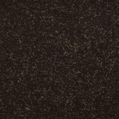 Изтривалки за стълби, самозалепващи се, 30 бр., 65x21x4 см, тъмнокафяви, полукръгли, големи